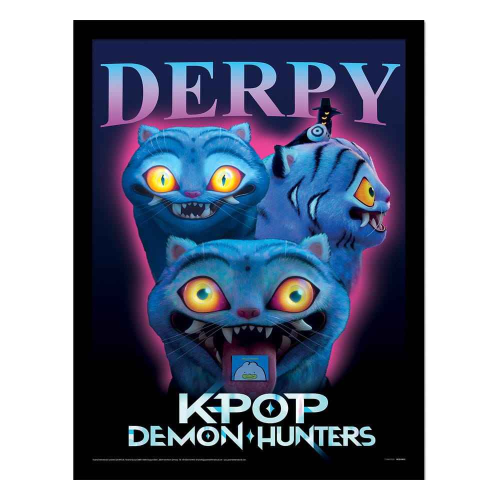 KPop Demonjägare Samlaraffisch Inramad Poster Derpy