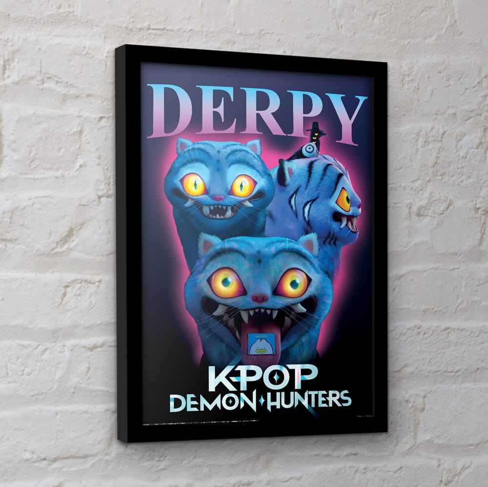 KPop Demonjägare Samlaraffisch Inramad Poster Derpy
