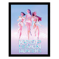 KPop Demon Hunters Collector Tryckt Trio med Inramad Poster