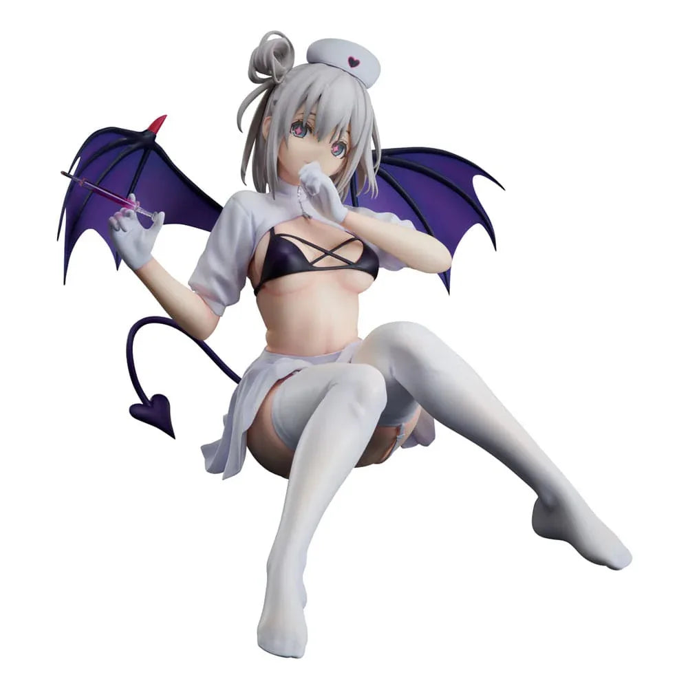 Azur Lane PVC Staty 1/4 Manchester: Midnight Devil i Vitt 18 cm FREEing