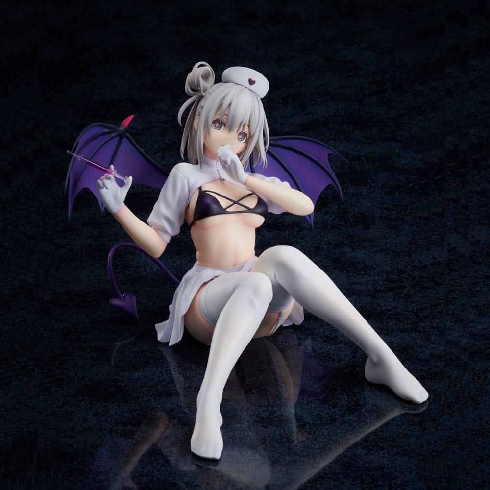 Azur Lane PVC Staty 1/4 Manchester: Midnight Devil i Vitt 18 cm FREEing