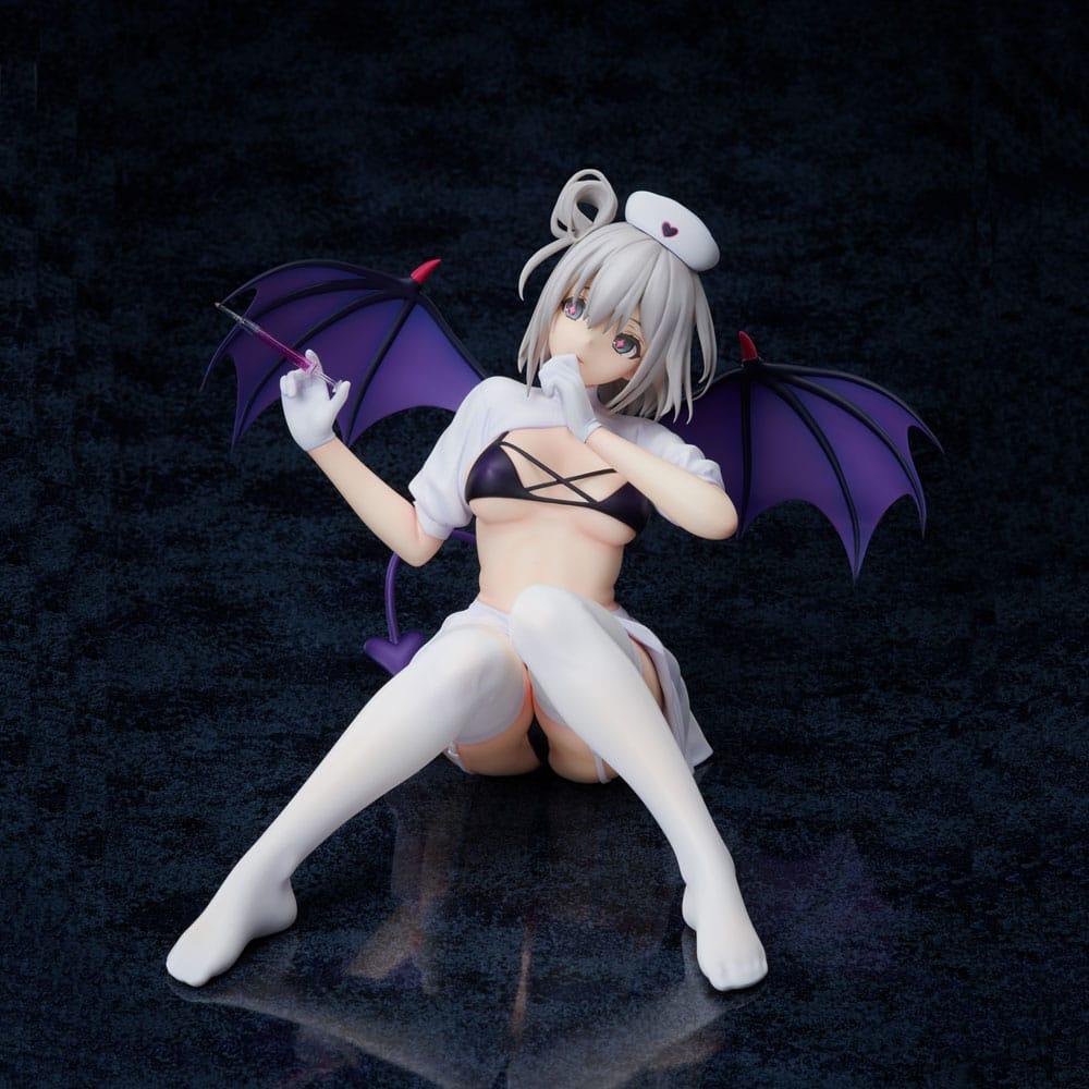 Azur Lane PVC Staty 1/4 Manchester: Midnight Devil i Vitt 18 cm FREEing