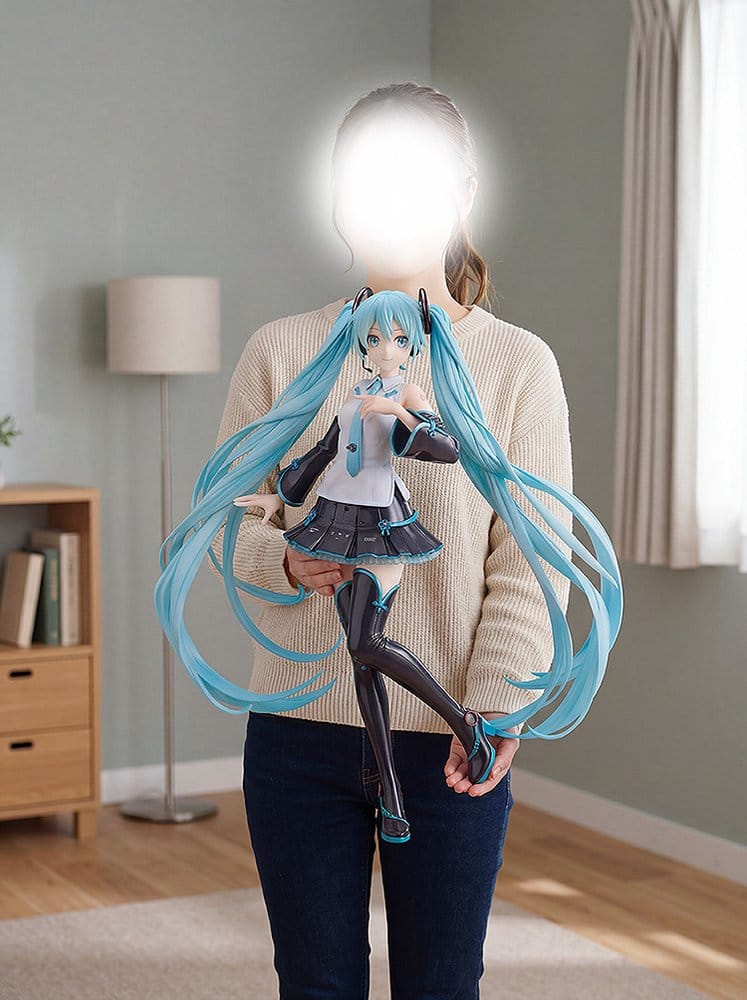 Character Vocal Series 01: Hatsune Miku PVC-figur i skala 1/3 V4 kinesisk version, 55 cm hög