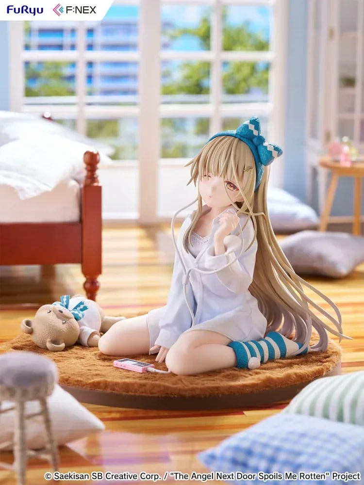 The Angel Next Door Spoils Me Rotten F:Nex PVC Figur 1/7 Mahiru Shiina Relax Ver. 14 cm Furyu
