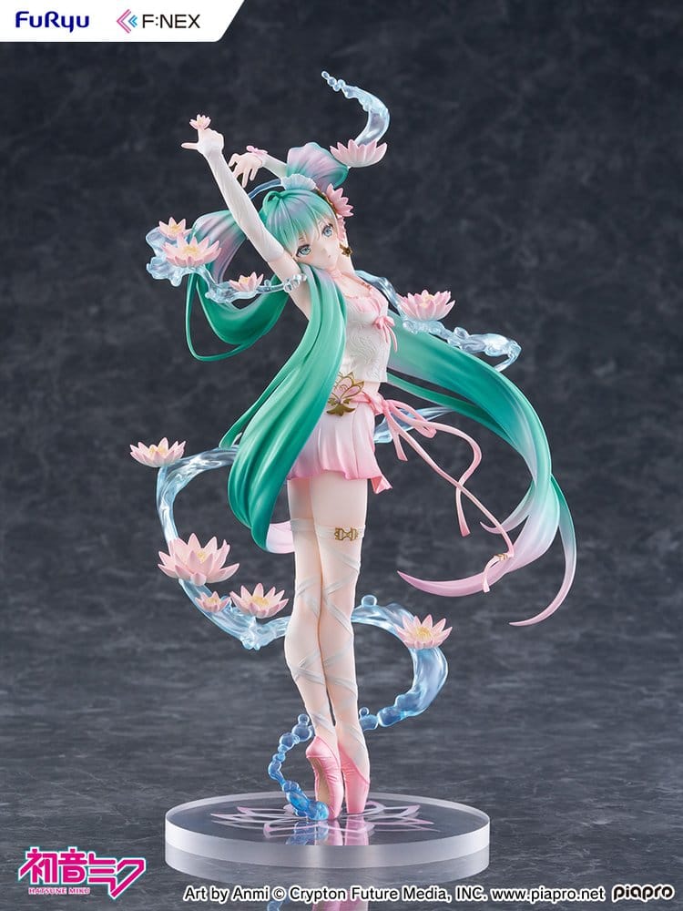 Hatsune Miku F:NEX PVC Figur 1/7 Water lily Ver. 27 cm