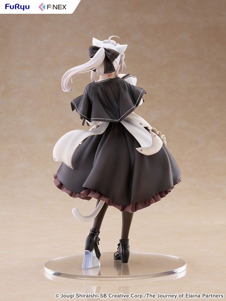 Wandering Witch: Elaina F:NEX PVC Figur 1/7 Elaina i Tjänarinnans Kostym med Kattöron Ver. 24 cm Furyu