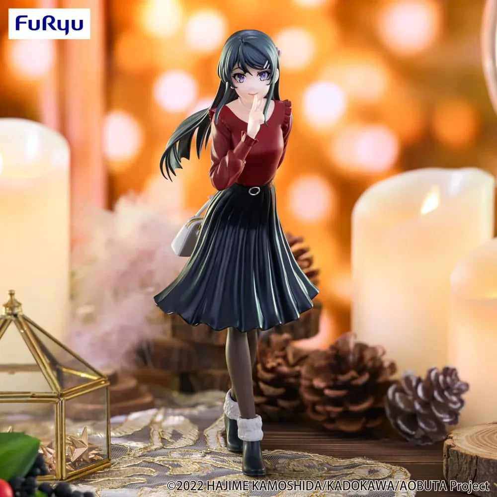 Rascal Does Not Dream of Bunny Girl Senpai Trio-Try-iT PVC Statue - Mai Sakurajima Vintersoutfit Ver. 21 cm Furyu
