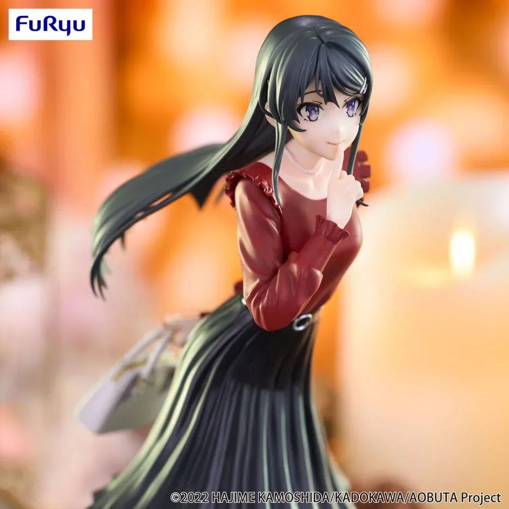 Rascal Does Not Dream of Bunny Girl Senpai Trio-Try-iT PVC Statue - Mai Sakurajima Vintersoutfit Ver. 21 cm Furyu
