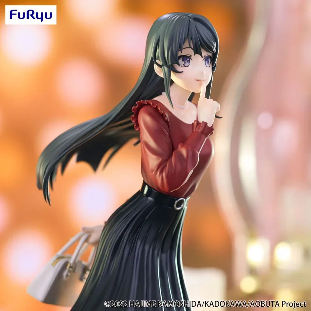Rascal Does Not Dream of Bunny Girl Senpai Trio-Try-iT PVC Statue - Mai Sakurajima Vintersoutfit Ver. 21 cm Furyu