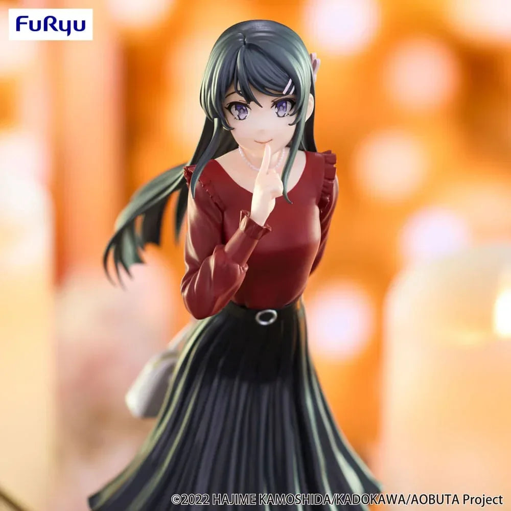 Rascal Does Not Dream of Bunny Girl Senpai Trio-Try-iT PVC Statue - Mai Sakurajima Vintersoutfit Ver. 21 cm Furyu