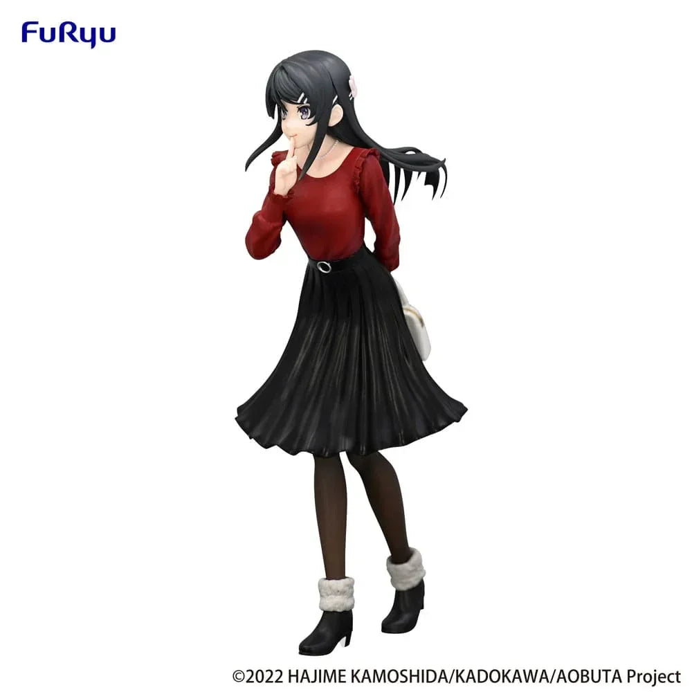 Rascal Does Not Dream of Bunny Girl Senpai Trio-Try-iT PVC Statue - Mai Sakurajima Vintersoutfit Ver. 21 cm Furyu