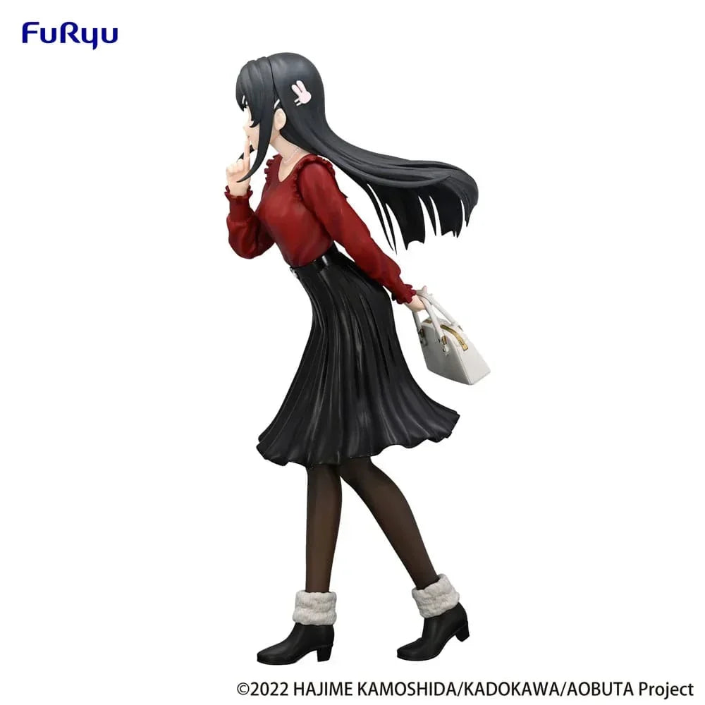 Rascal Does Not Dream of Bunny Girl Senpai Trio-Try-iT PVC Statue - Mai Sakurajima Vintersoutfit Ver. 21 cm Furyu