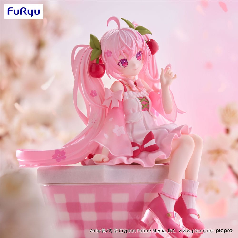 Hatsune Miku Noodle Stopper PVC Figur - Sakura Miku 2025, 14 cm Furyu