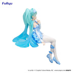 Hatsune Miku Noodle Stopper PVC Staty Blå Blomsterfe 15 cm Furyu