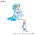Hatsune Miku Noodle Stopper PVC Staty Blå Blomsterfe 15 cm Furyu