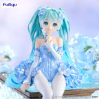 Hatsune Miku Noodle Stopper PVC Staty Blå Blomsterfe 15 cm Furyu