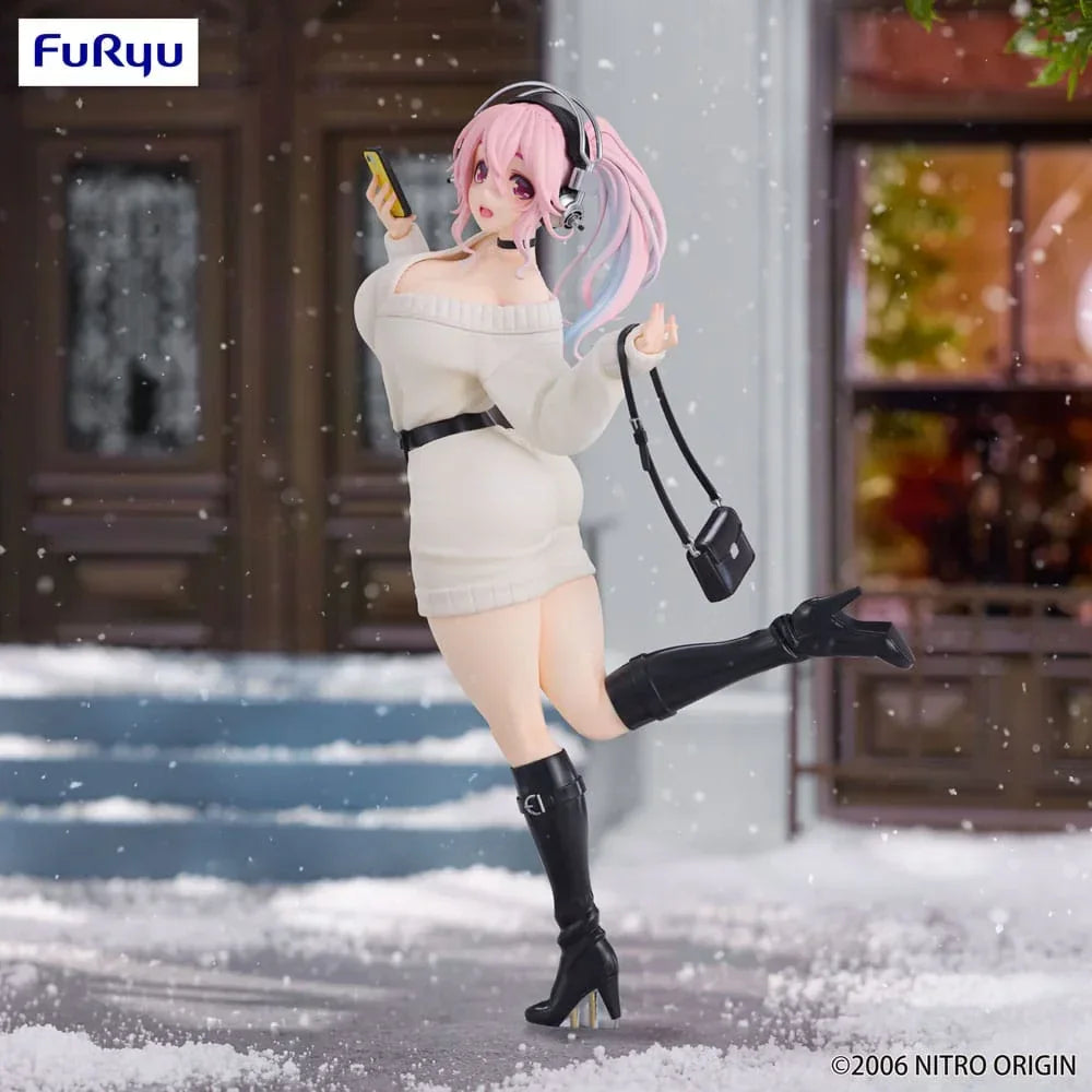 Super Sonico Trio-Try-iT PVC-statyn Winter Memory Ver. 21 cm Furyu