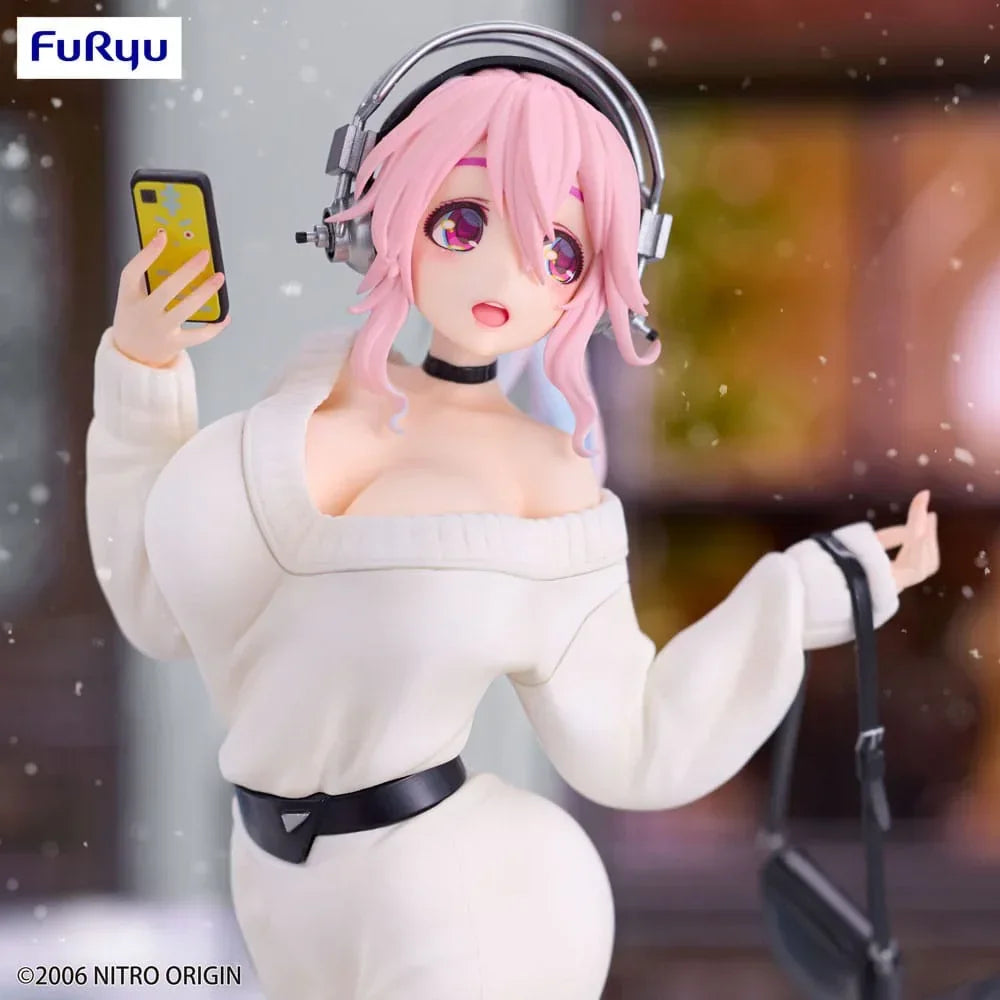 Super Sonico Trio-Try-iT PVC-statyn Winter Memory Ver. 21 cm Furyu