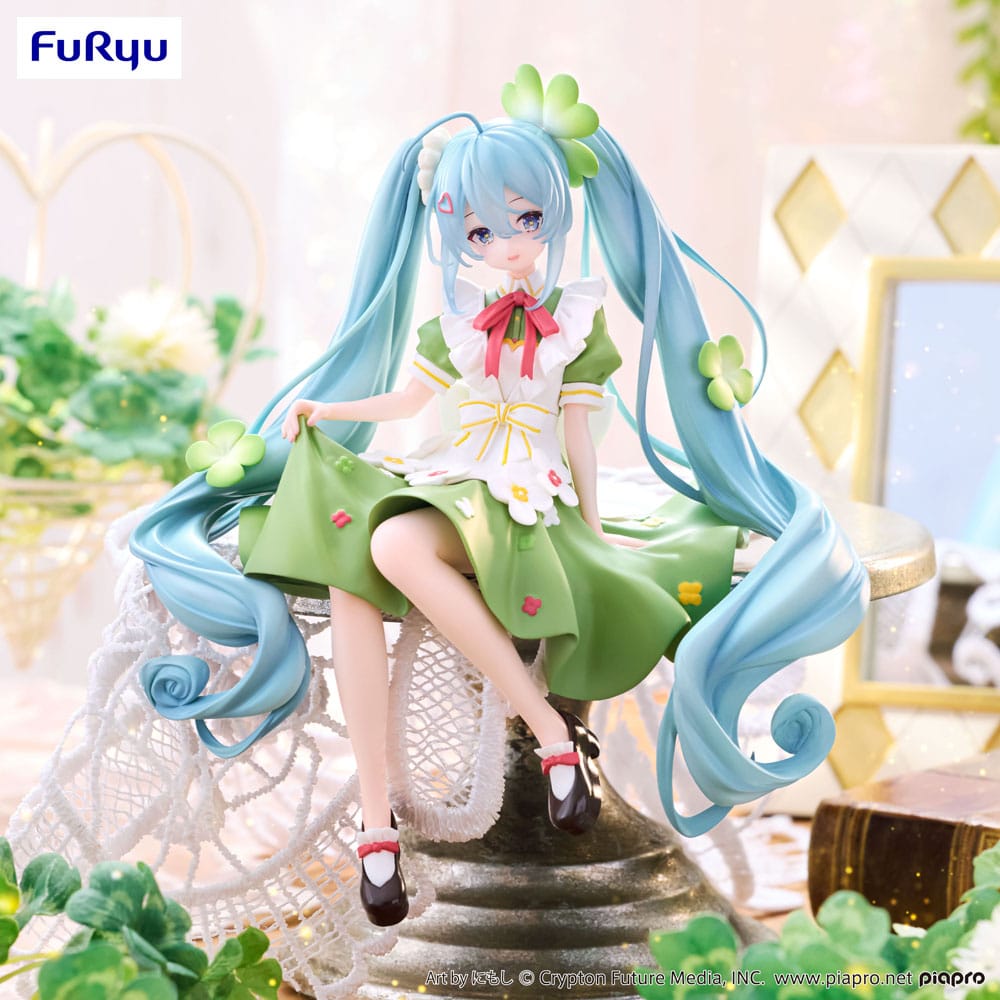 Hatsune Miku Noodle Stopper PVC Figur Flower Fairy Clover 15 cm Furyu