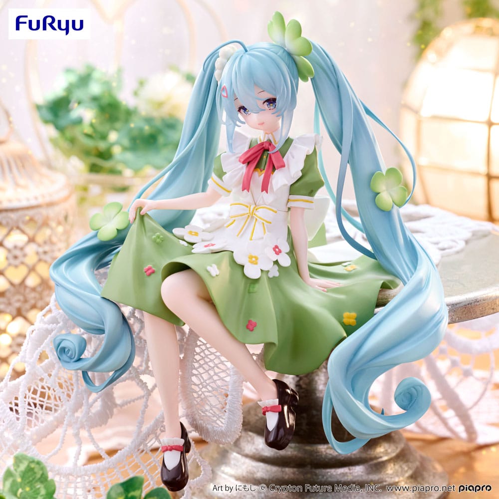 Hatsune Miku Noodle Stopper PVC Figur Flower Fairy Clover 15 cm Furyu