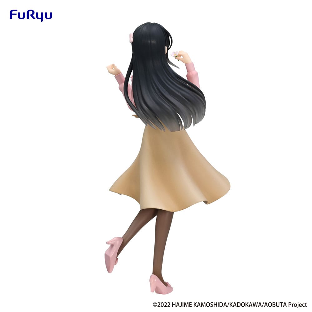 Rascal Does Not Dream of Bunny Girl Senpai Trio-Try-iT PVC Statue Mai Sakurajima Vår Outfit 21 cm Furyu