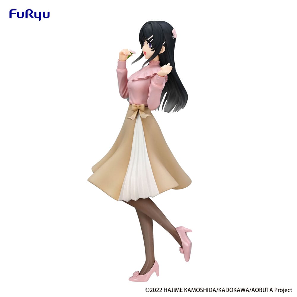 Rascal Does Not Dream of Bunny Girl Senpai Trio-Try-iT PVC Statue Mai Sakurajima Vår Outfit 21 cm Furyu