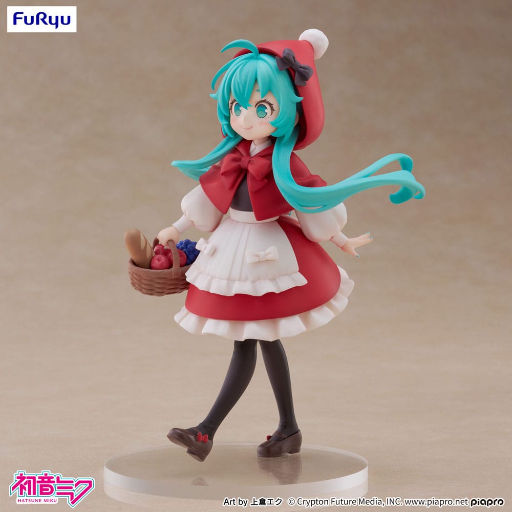 Hatsune Miku Desktop Fairy PVC Figur - Little Red Riding Hood Ver. 16 cm Furyu