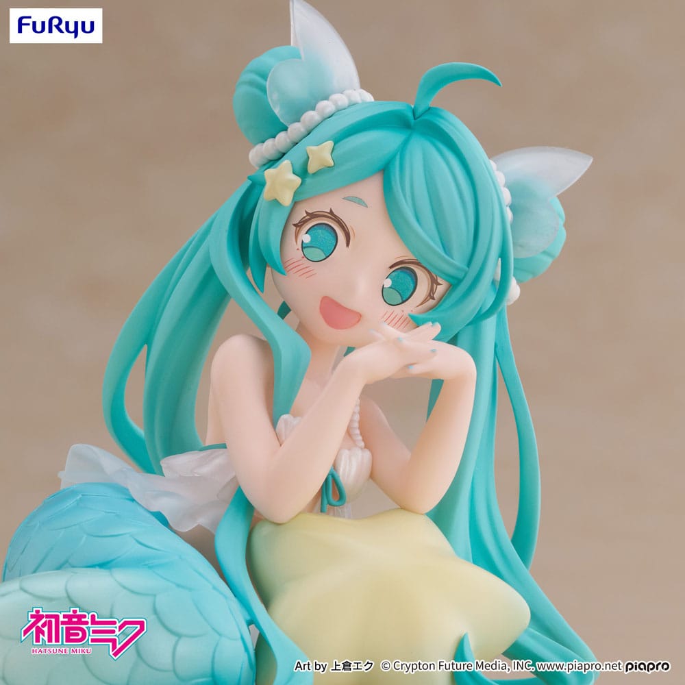 Hatsune Miku Desktop Fairy PVC Figur - Mermaid Princess Ver. 9 cm Furyu