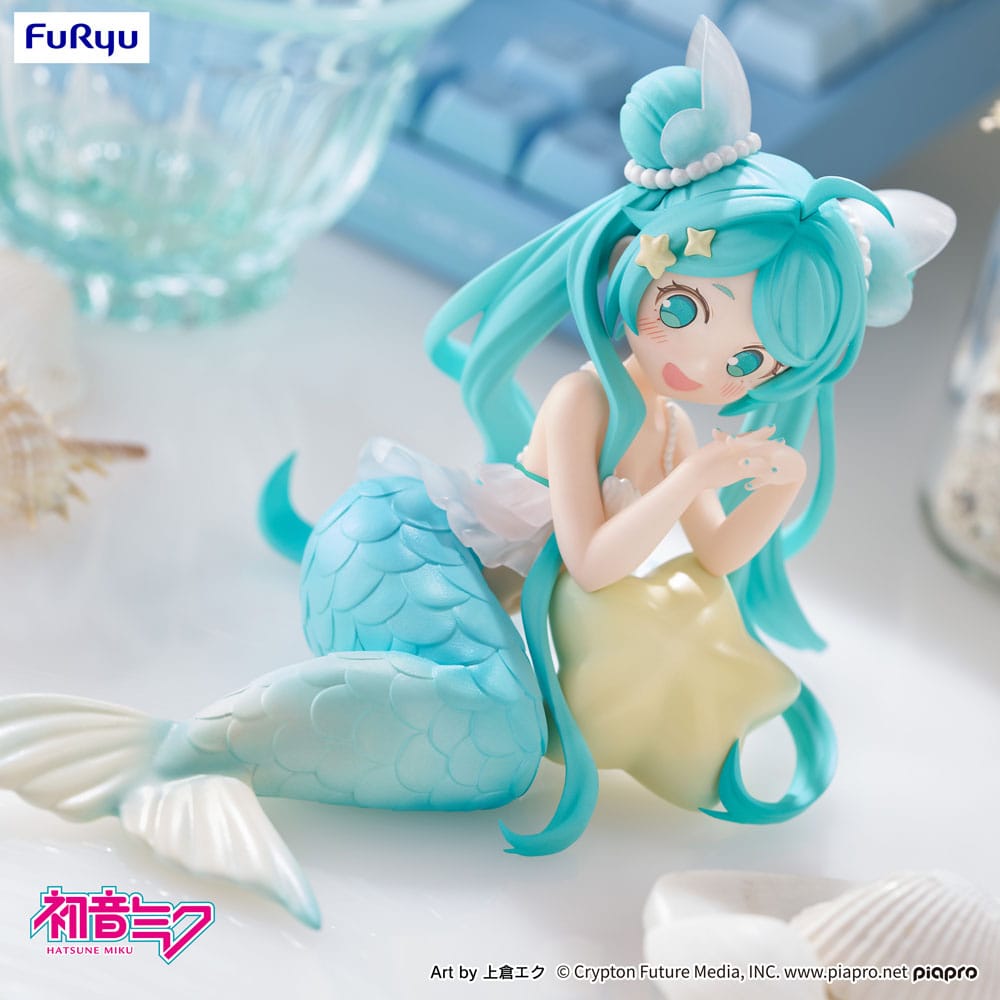 Hatsune Miku Desktop Fairy PVC Figur - Mermaid Princess Ver. 9 cm Furyu