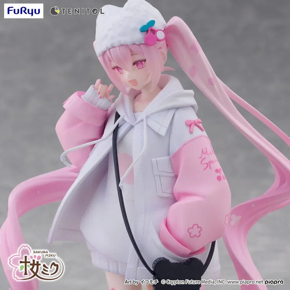Hatsune Miku Tenitol PVC Figur Sakura Miku Cool style [petit] 19 cm Furyu