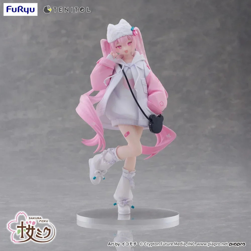 Hatsune Miku Tenitol PVC Figur Sakura Miku Cool style [petit] 19 cm Furyu