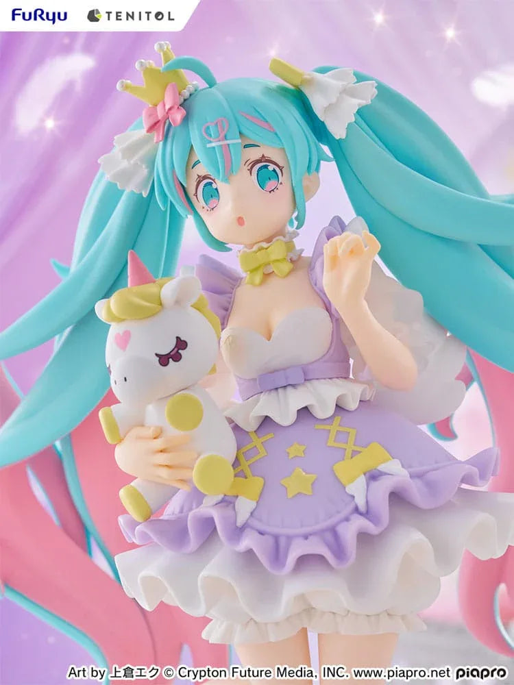 Hatsune Miku Tenitol PVC Figur Hatsune Miku Yumekawa Princess Lavender Ver. 21 cm Furyu