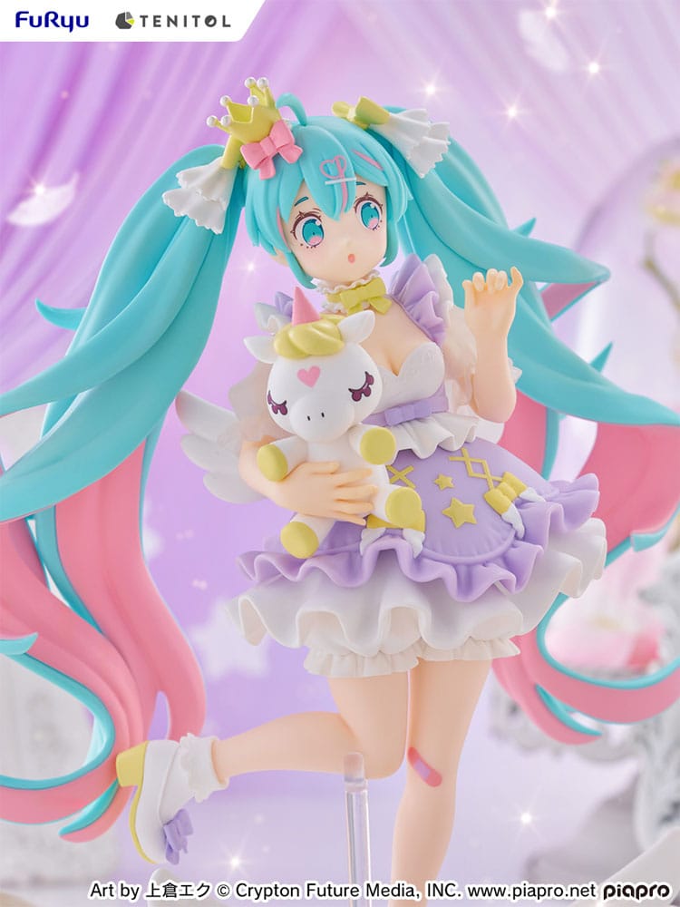 Hatsune Miku Tenitol PVC Figur Hatsune Miku Yumekawa Princess Lavender Ver. 21 cm Furyu
