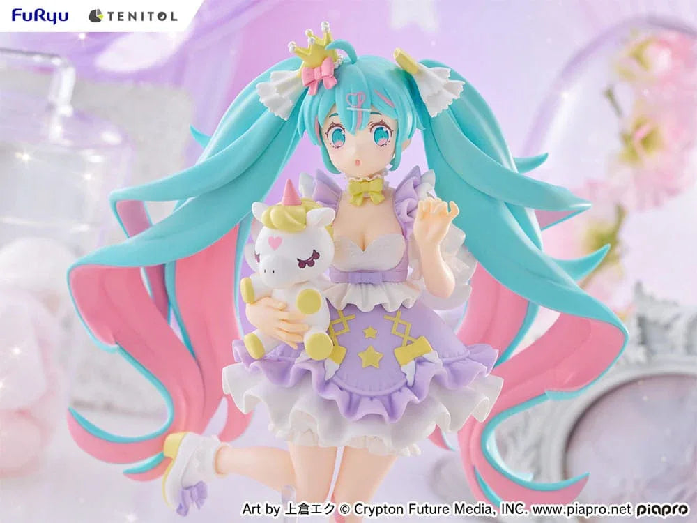 Hatsune Miku Tenitol PVC Figur Hatsune Miku Yumekawa Princess Lavender Ver. 21 cm Furyu