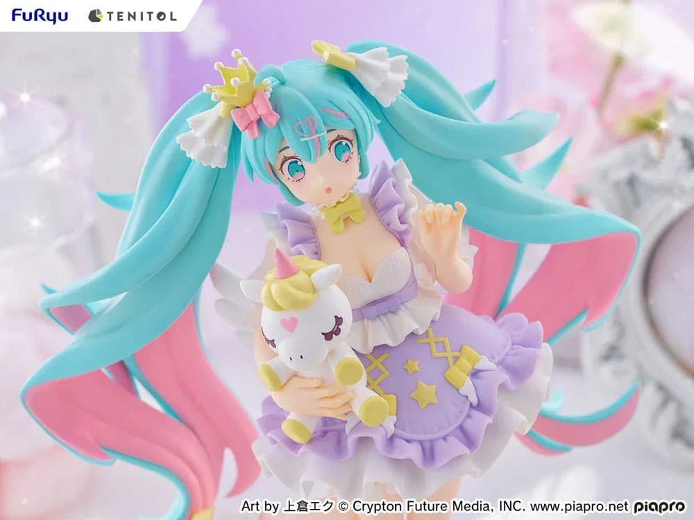 Hatsune Miku Tenitol PVC Figur Hatsune Miku Yumekawa Princess Lavender Ver. 21 cm Furyu