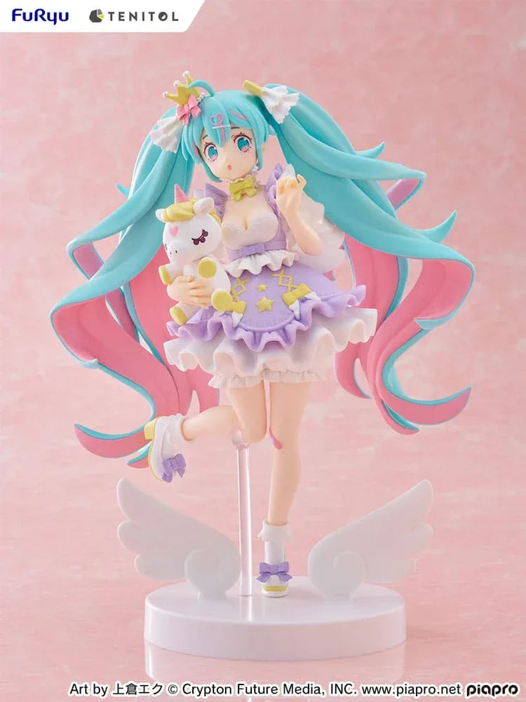 Hatsune Miku Tenitol PVC Figur Hatsune Miku Yumekawa Princess Lavender Ver. 21 cm Furyu