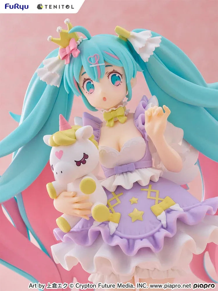 Hatsune Miku Tenitol PVC Figur Hatsune Miku Yumekawa Princess Lavender Ver. 21 cm Furyu
