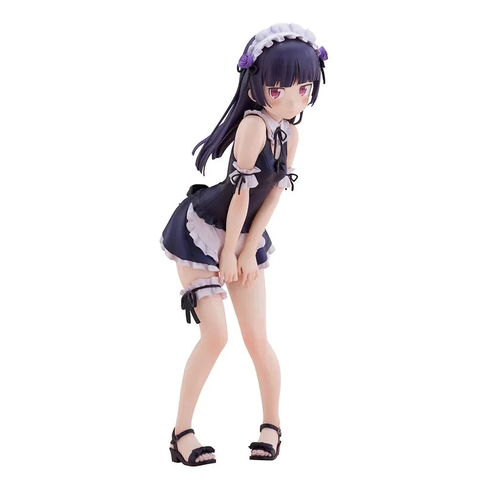 Ore no Imouto ga Konna ni Kawaii Wake ga Nai - Tenitol Tall PVC Figur Kuroneko i Badkläder Maid Ver. 27 cm Furyu