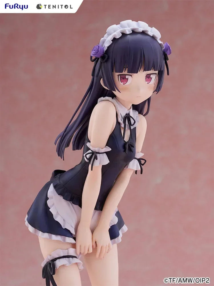Ore no Imouto ga Konna ni Kawaii Wake ga Nai - Tenitol Tall PVC Figur Kuroneko i Badkläder Maid Ver. 27 cm Furyu