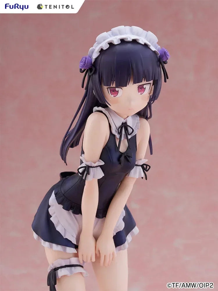 Ore no Imouto ga Konna ni Kawaii Wake ga Nai - Tenitol Tall PVC Figur Kuroneko i Badkläder Maid Ver. 27 cm Furyu