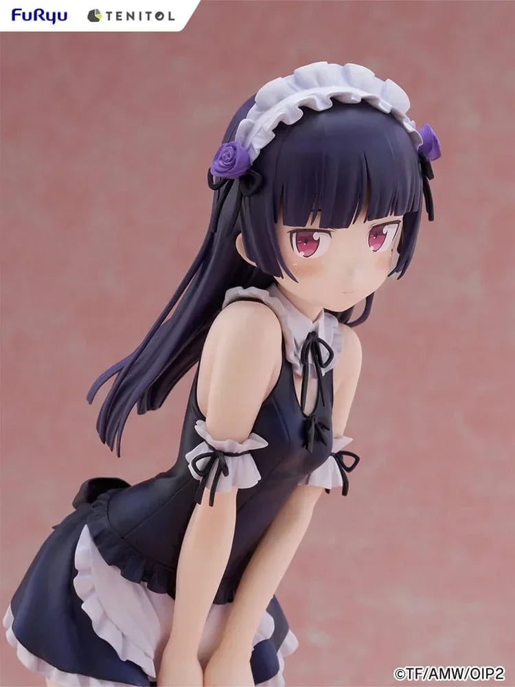 Ore no Imouto ga Konna ni Kawaii Wake ga Nai - Tenitol Tall PVC Figur Kuroneko i Badkläder Maid Ver. 27 cm Furyu