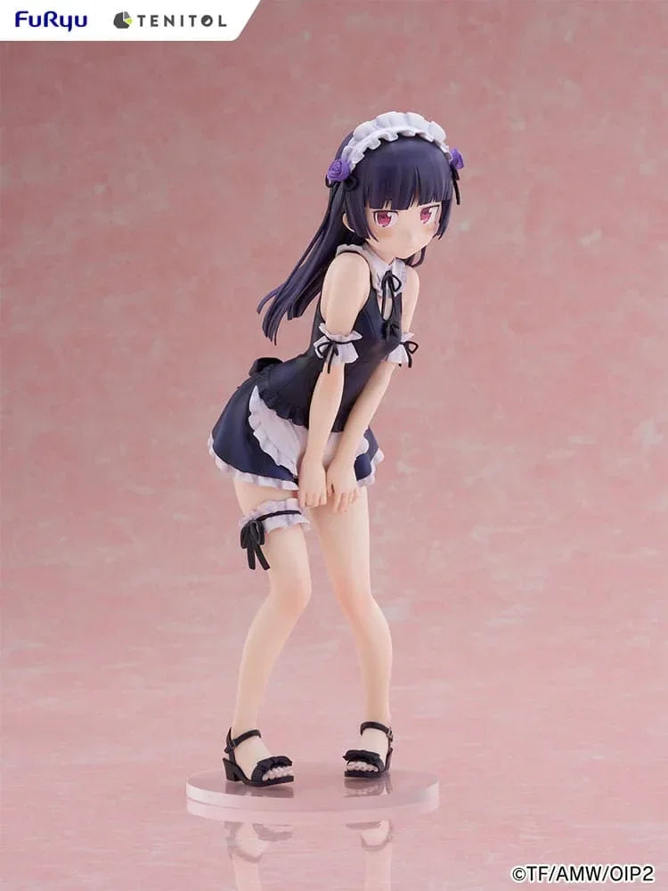 Ore no Imouto ga Konna ni Kawaii Wake ga Nai - Tenitol Tall PVC Figur Kuroneko i Badkläder Maid Ver. 27 cm Furyu