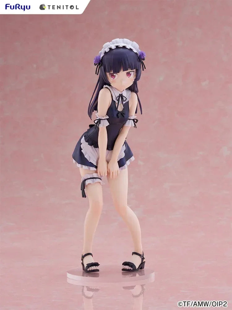 Ore no Imouto ga Konna ni Kawaii Wake ga Nai - Tenitol Tall PVC Figur Kuroneko i Badkläder Maid Ver. 27 cm Furyu