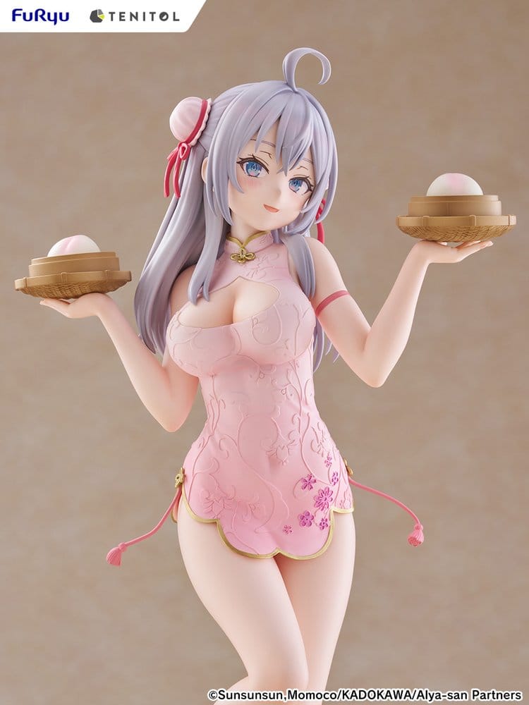 Alya Ibland Dolde Sina Känslor i Russisk Tenitol Tall PVC-figur Alya Cheongsam-version 29 cm