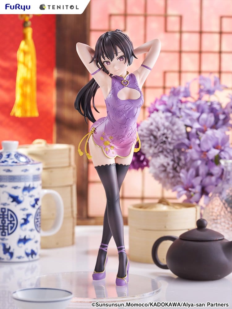 Alya Ibland Gömmer Sina Känslor på Ryska Tenitol Tall PVC-figur Yuki Suou Cheongsam-version 28 cm