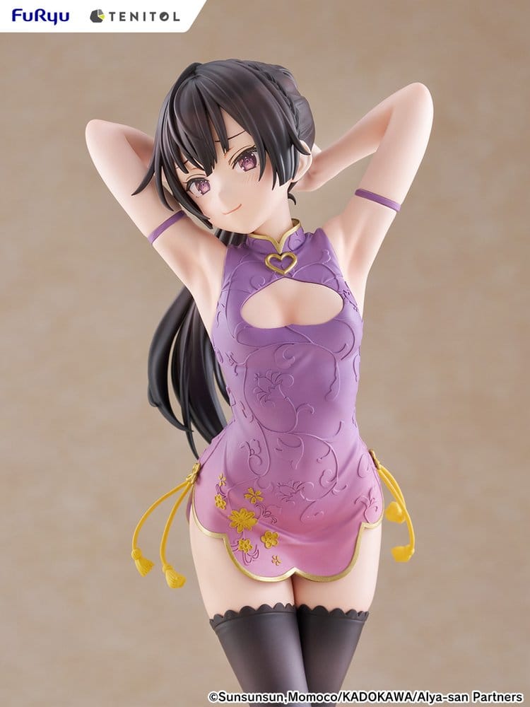 Alya Ibland Gömmer Sina Känslor på Ryska Tenitol Tall PVC-figur Yuki Suou Cheongsam-version 28 cm