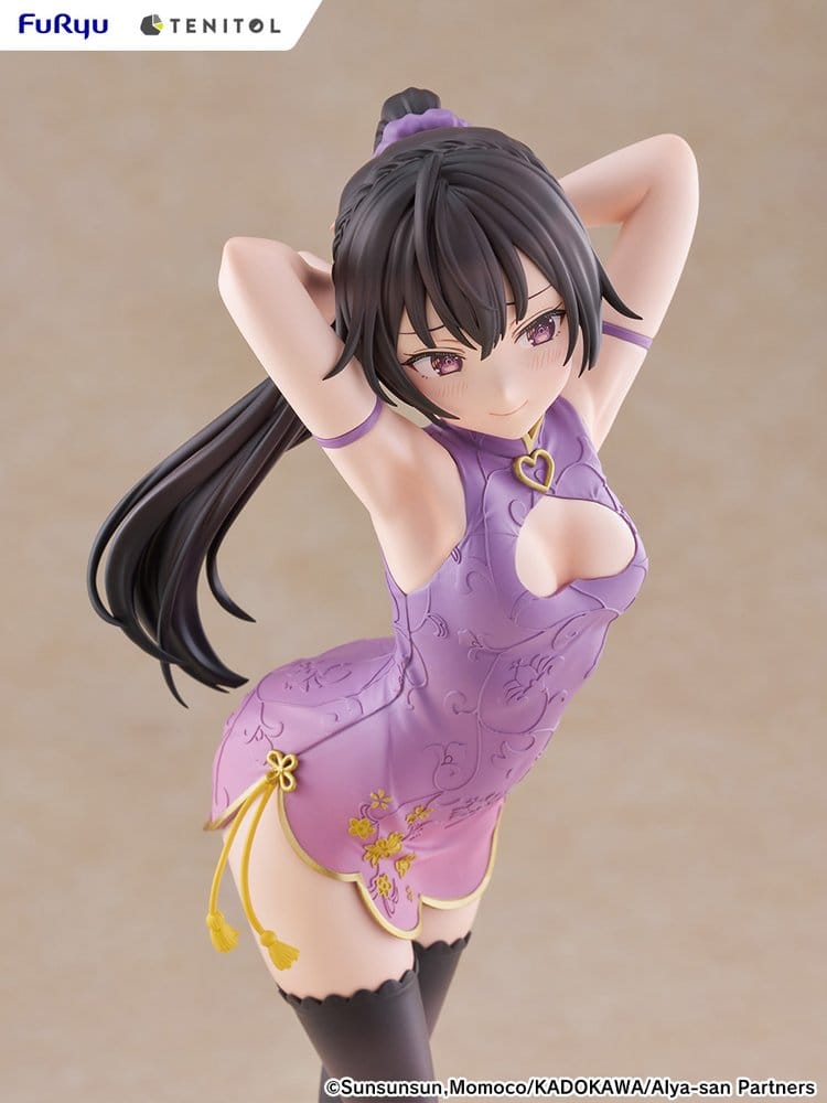 Alya Ibland Gömmer Sina Känslor på Ryska Tenitol Tall PVC-figur Yuki Suou Cheongsam-version 28 cm