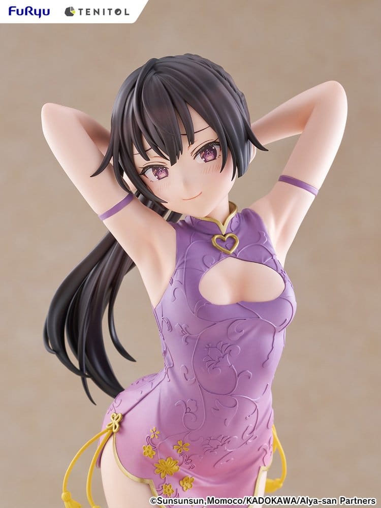 Alya Ibland Gömmer Sina Känslor på Ryska Tenitol Tall PVC-figur Yuki Suou Cheongsam-version 28 cm