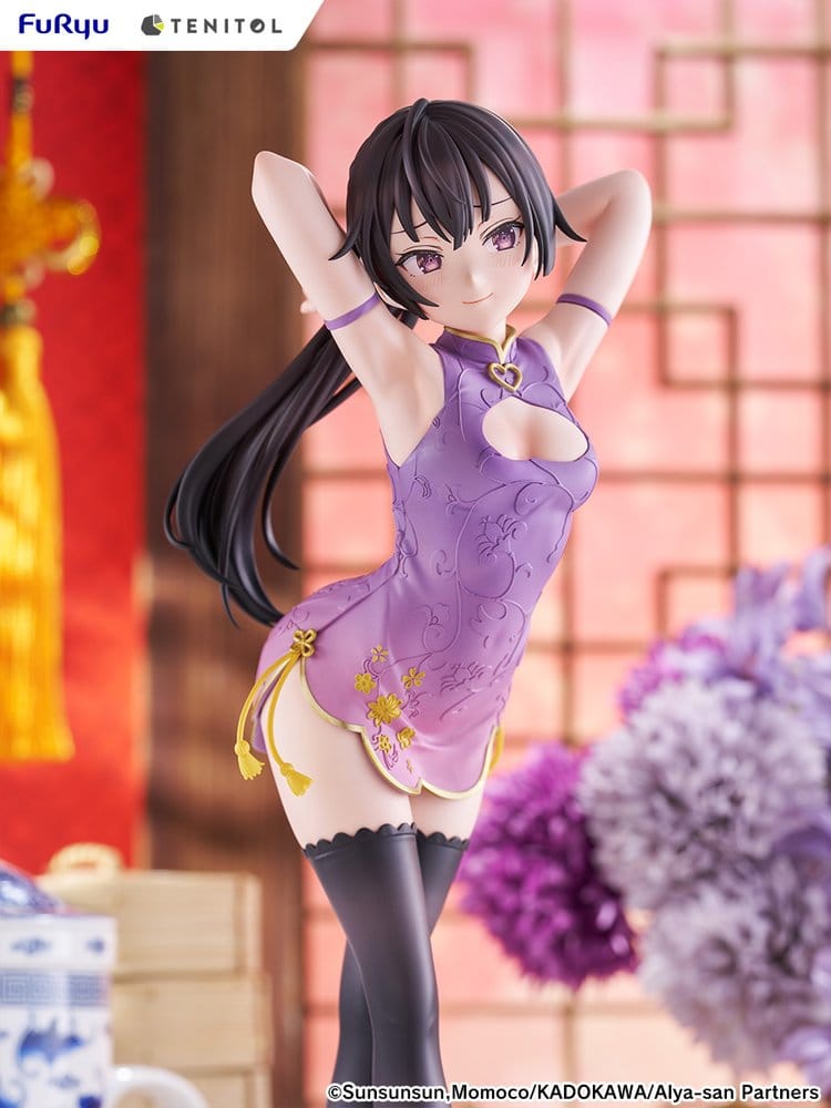 Alya Ibland Gömmer Sina Känslor på Ryska Tenitol Tall PVC-figur Yuki Suou Cheongsam-version 28 cm