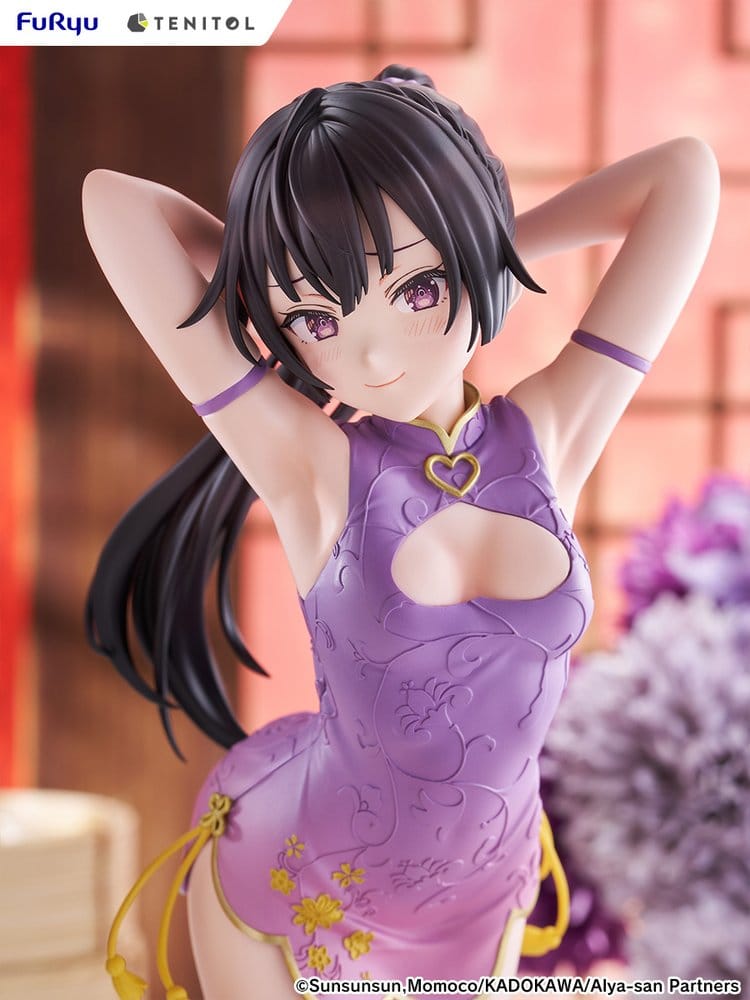 Alya Ibland Gömmer Sina Känslor på Ryska Tenitol Tall PVC-figur Yuki Suou Cheongsam-version 28 cm